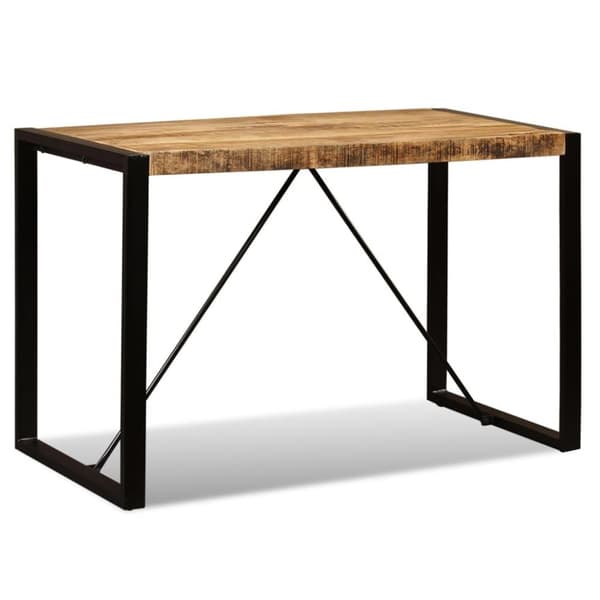 vidaXL Matbord massivt grovt mangoträ 120 cm