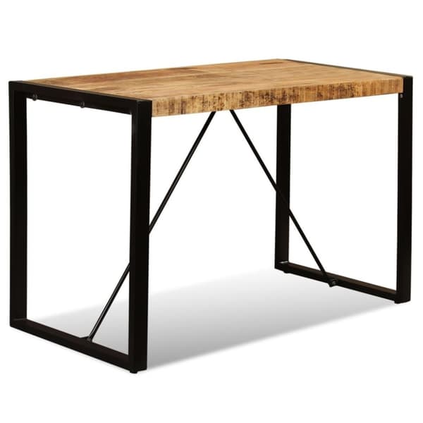 vidaXL Matbord massivt grovt mangoträ 120 cm