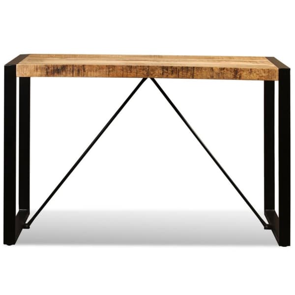 vidaXL Matbord massivt grovt mangoträ 120 cm