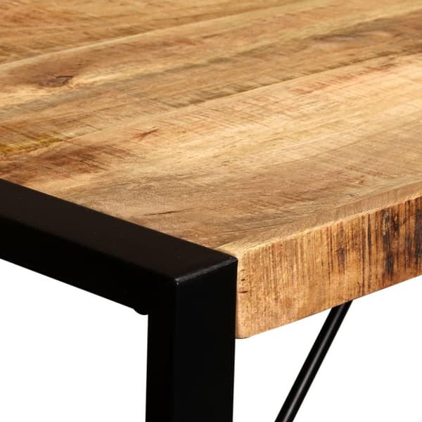 vidaXL Matbord massivt grovt mangoträ 120 cm