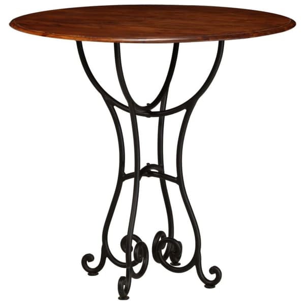 vidaXL spisebord 80x76 cm massivt akacietræ honningfarvet finish