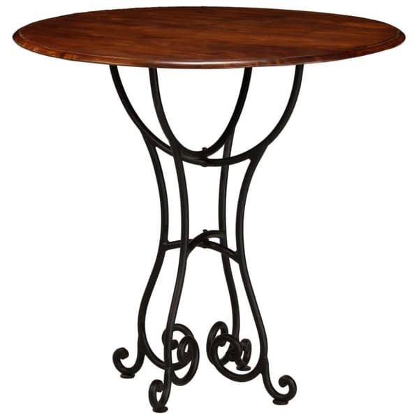 vidaXL spisebord 80x76 cm massivt akacietræ honningfarvet finish