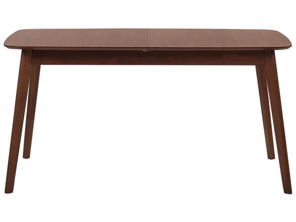 Udtrækkeligt Mørkt Træ Spisebord 150 - 120 x 90 cm Rektangulær Retro Stil