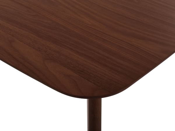 Udtrækkeligt Mørkt Træ Spisebord 150 - 120 x 90 cm Rektangulær Retro Stil