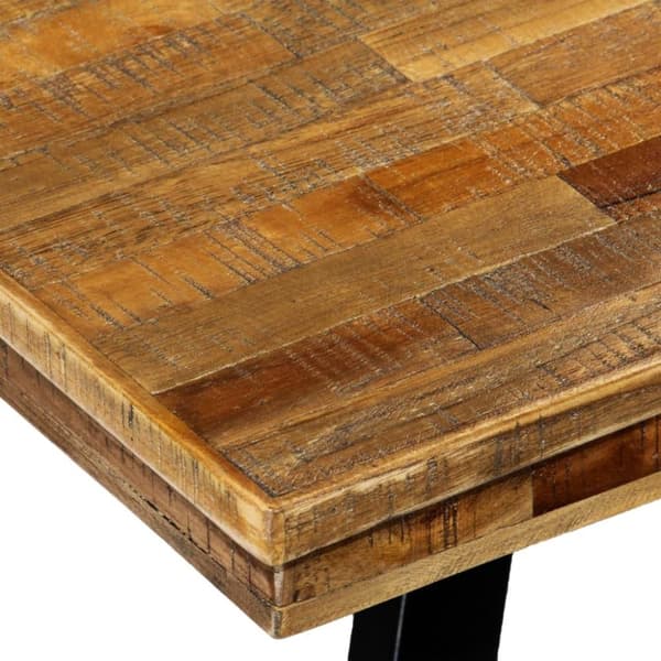 vidaXL spisebord i genanvendt teak og stål 180 x 90 x 76 cm