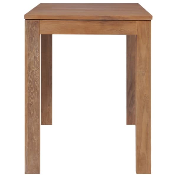vidaXL spisebord 140x70x76 cm massivt teaktræ naturlig finish