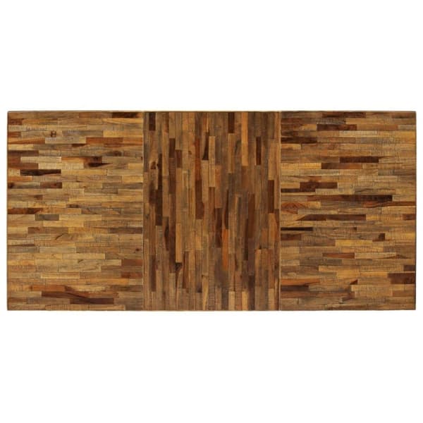 vidaXL Spisebord gjenvunnet teak og stål 180x90x76 cm