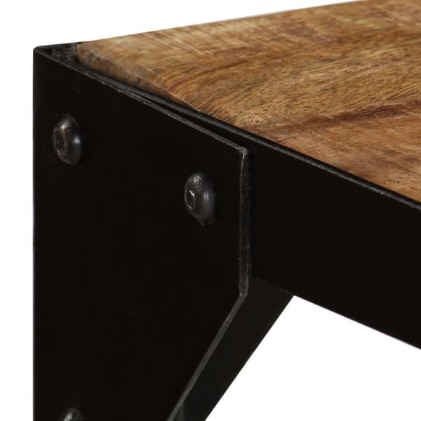 vidaXL Spisebord heltre mango og stål 120 cm