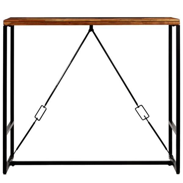 vidaXL Barbord massivt återvunnet trä 120x60x106 cm