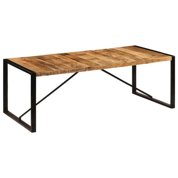 vidaXL Spisebord 220x100x75 cm heltre mango