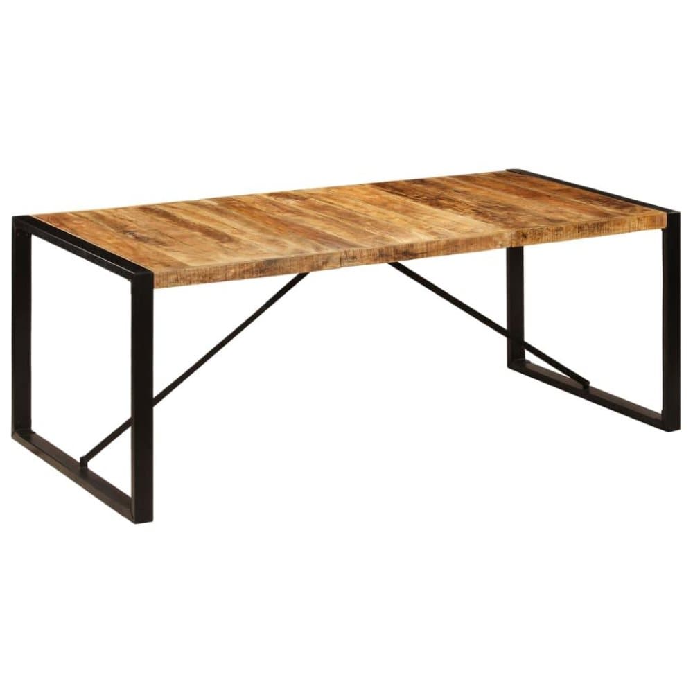 vidaXL Ruokapöytä kiinteä mangopuu 200x100x75