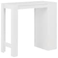 Miniatyrbilde 3 av 6: vidaXL Barbord med hylle hvit 110x50x103 cm