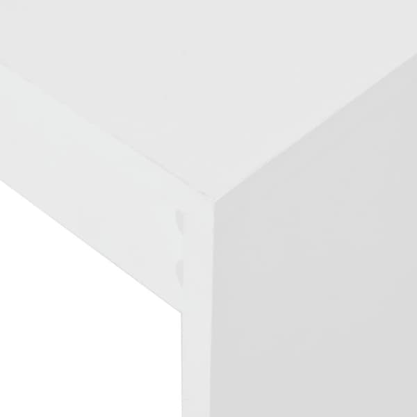 vidaXL Barbord med hylle hvit 110x50x103 cm