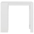 Miniatyrbilde 2 av 6: vidaXL Barbord med hylle hvit 110x50x103 cm