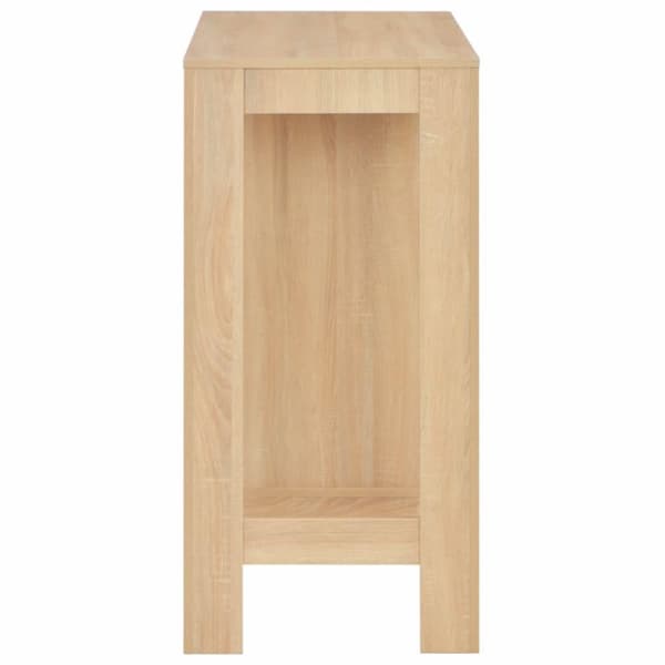vidaXL Barbord med hylla ek 110x50x103 cm