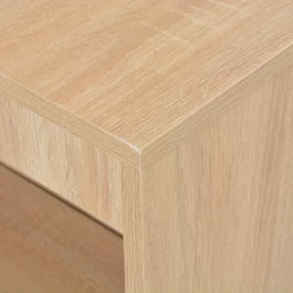 vidaXL Barbord med hylla ek 110x50x103 cm