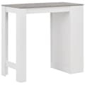 Miniatyrbilde 3 av 6: vidaXL Barbord med hylle hvit 110x50x103 cm