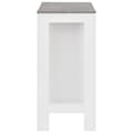 Miniatyrbilde 4 av 6: vidaXL Barbord med hylle hvit 110x50x103 cm