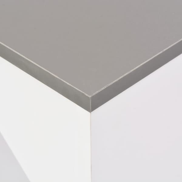 vidaXL Barbord med flyttbar hylle hvit 138x39x110 cm