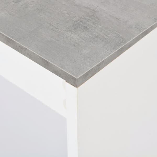 vidaXL barbord med hylde 110x50x103 cm hvid