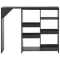 Miniatyrbillede 3 af 6: vidaXL barbord med flytbar hylde 138x39x110 cm sort