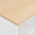 Miniatyrbillede 2 af 6: vidaXL barbord 60x60x110 cm hvid og sonoma-eg