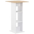 Miniatyrbillede 1 af 6: vidaXL barbord 60x60x110 cm hvid og sonoma-eg