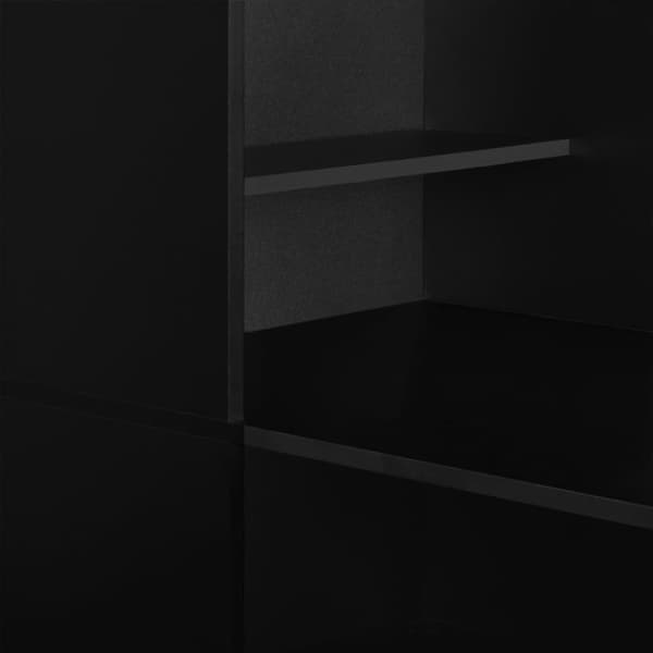 vidaXL barbord med skab 115x59x200 cm sort