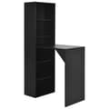 Miniatyrbillede 1 af 6: vidaXL barbord med skab 115x59x200 cm sort