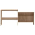 Miniatyrbillede 3 af 10: vidaXL barbord med 2 bordplader 130x40x120 cm egetræsfarvet