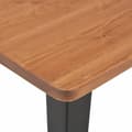 Miniatyrbilde 3 av 7: vidaXL Barbord svart 60x60x108 cm heltre furu stål