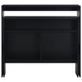 Miniatyrbilde 5 av 10: vidaXL Barbord med 2 bordplater svart 130x40x120 cm