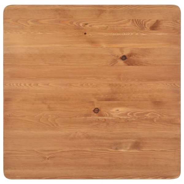 vidaXL barbord 60 x 60 x 108 cm massivt fyrretræ stål sort