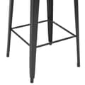 Miniatyrbillede 5 af 7: vidaXL barbord 60 x 60 x 108 cm massivt fyrretræ stål sort