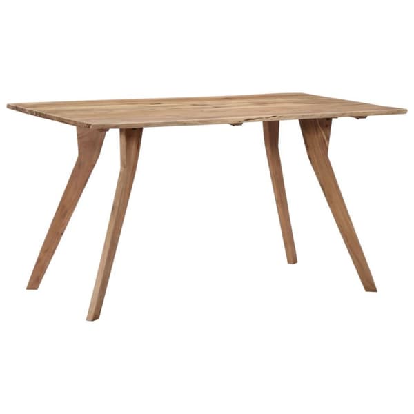 vidaXL spisebord 140 x 80 x 76 cm massivt akacietræ