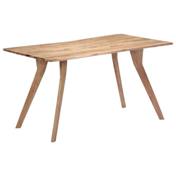 vidaXL spisebord 140 x 80 x 76 cm massivt akacietræ