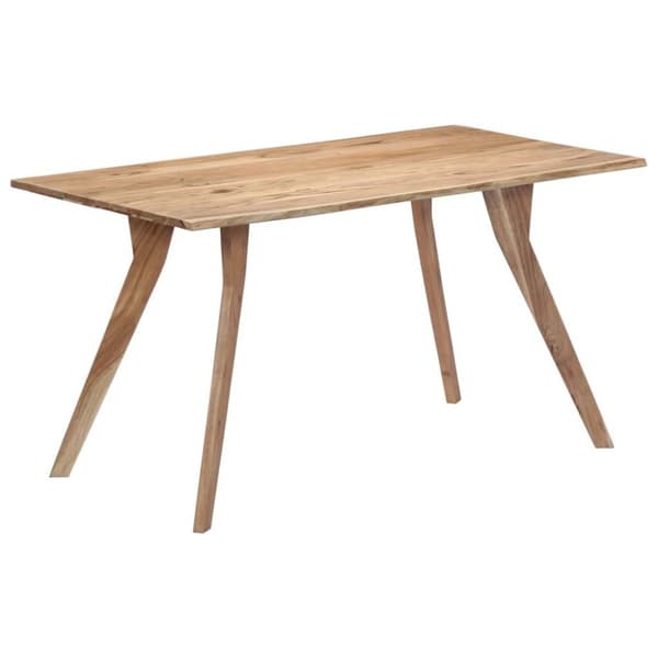 vidaXL spisebord 140 x 80 x 76 cm massivt akacietræ