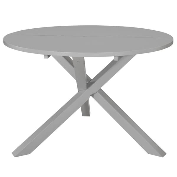 vidaXL Spisebord grå 120x75 cm MDF