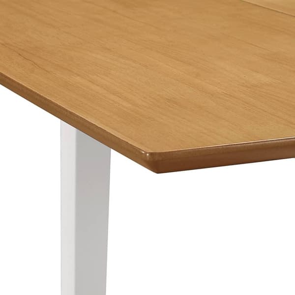 vidaXL Utdragbart matbord (80-120)x80x74 cm vit MDF