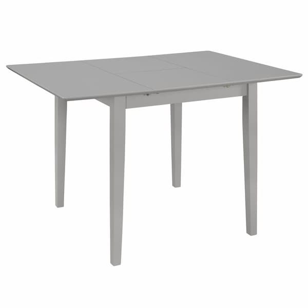 vidaXL udvideligt spisebord (80-120) x 80 x 74 cm MDF grå