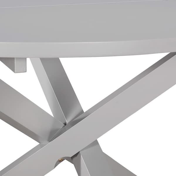 vidaXL spisebord 120 x 75 cm MDF grå