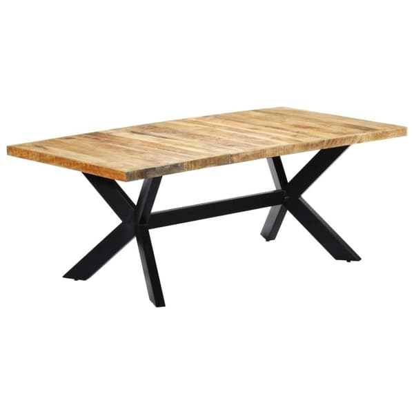vidaXL Ruokapöytä mangopuu 200x100x75