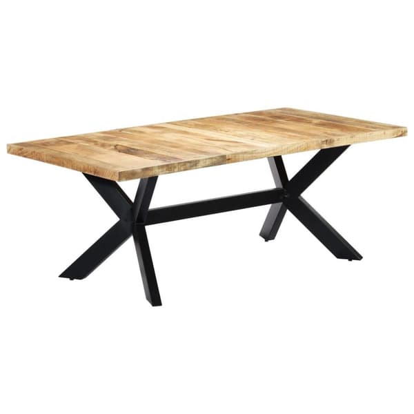 vidaXL Ruokapöytä mangopuu 200x100x75