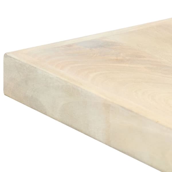 vidaXL Spisebord 160x80x75 cm heltre mango hvit