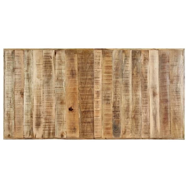 vidaXL Matbord 160x80x75 cm massivt grovt mangoträ
