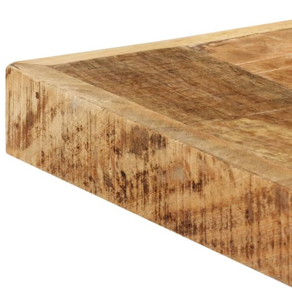 vidaXL Matbord 160x80x75 cm massivt grovt mangoträ