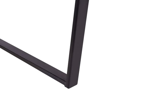 Spisebord Træbordplade Uregelmæssige Sorte Stålben 200 x 100 cm Industriel Stil