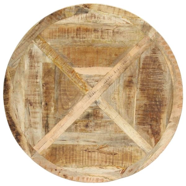 vidaXL spisebord rundt 120 x 76 cm massivt mangotræ