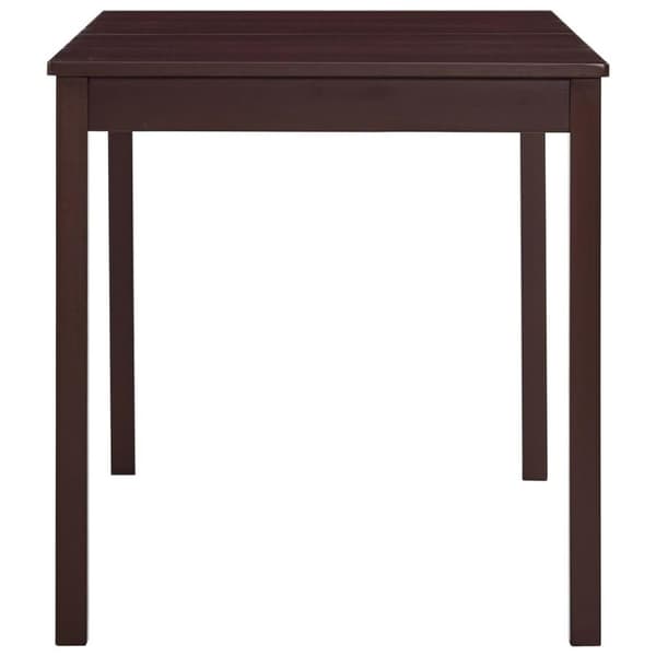 vidaXL Spisebord mørkebrun 140x70x73 cm furu