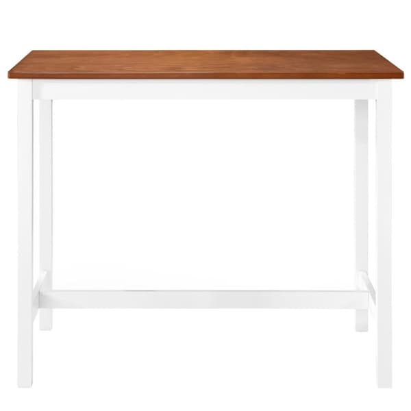 vidaXL Barbord massivt trä 108x60x91 cm